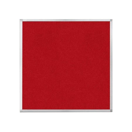 VERSARE Hush Panel Configurable Cubicle Partition 4' x 4' Red Fabric 1850427